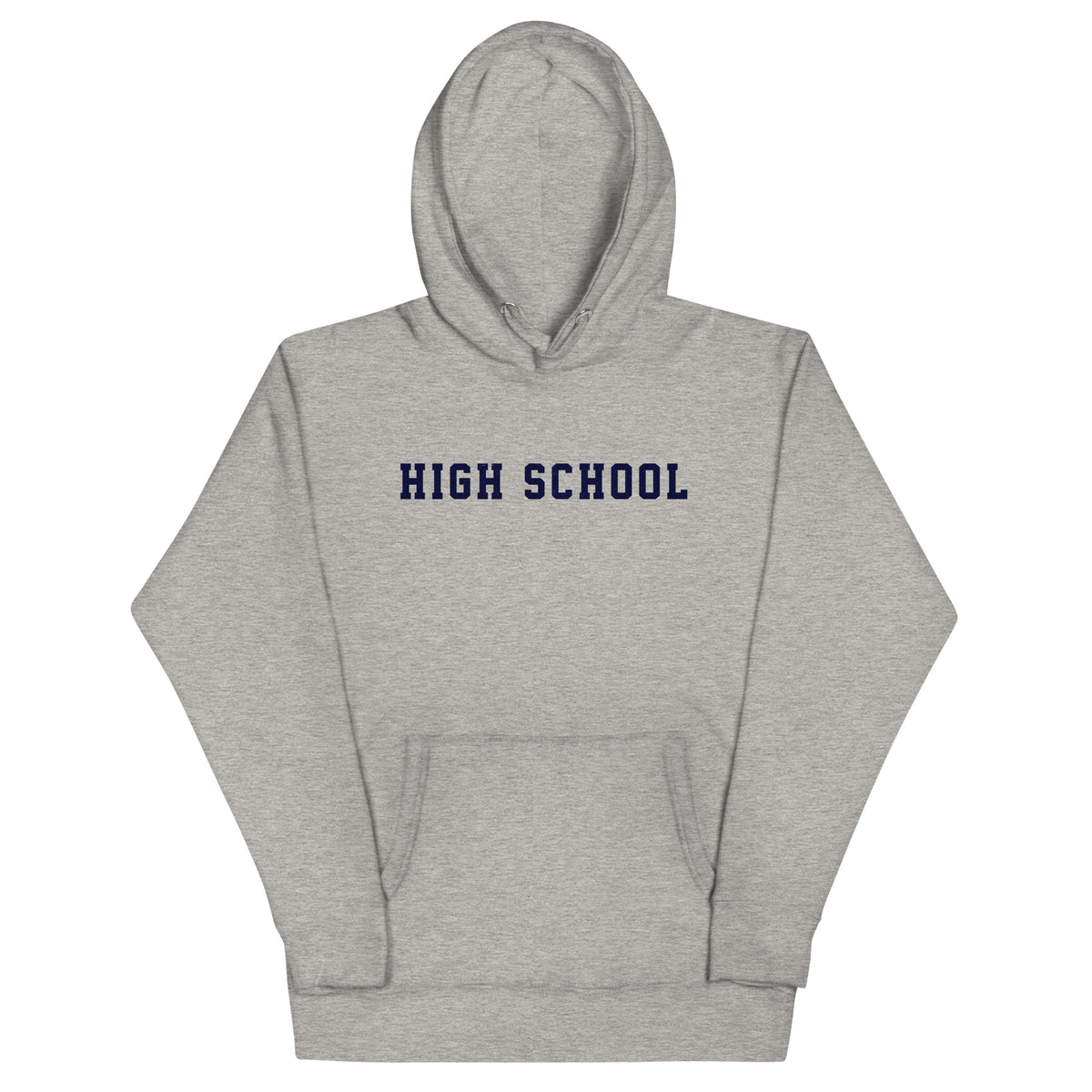High School vintage graphic, printed on a SodaPop Cool hoodie.