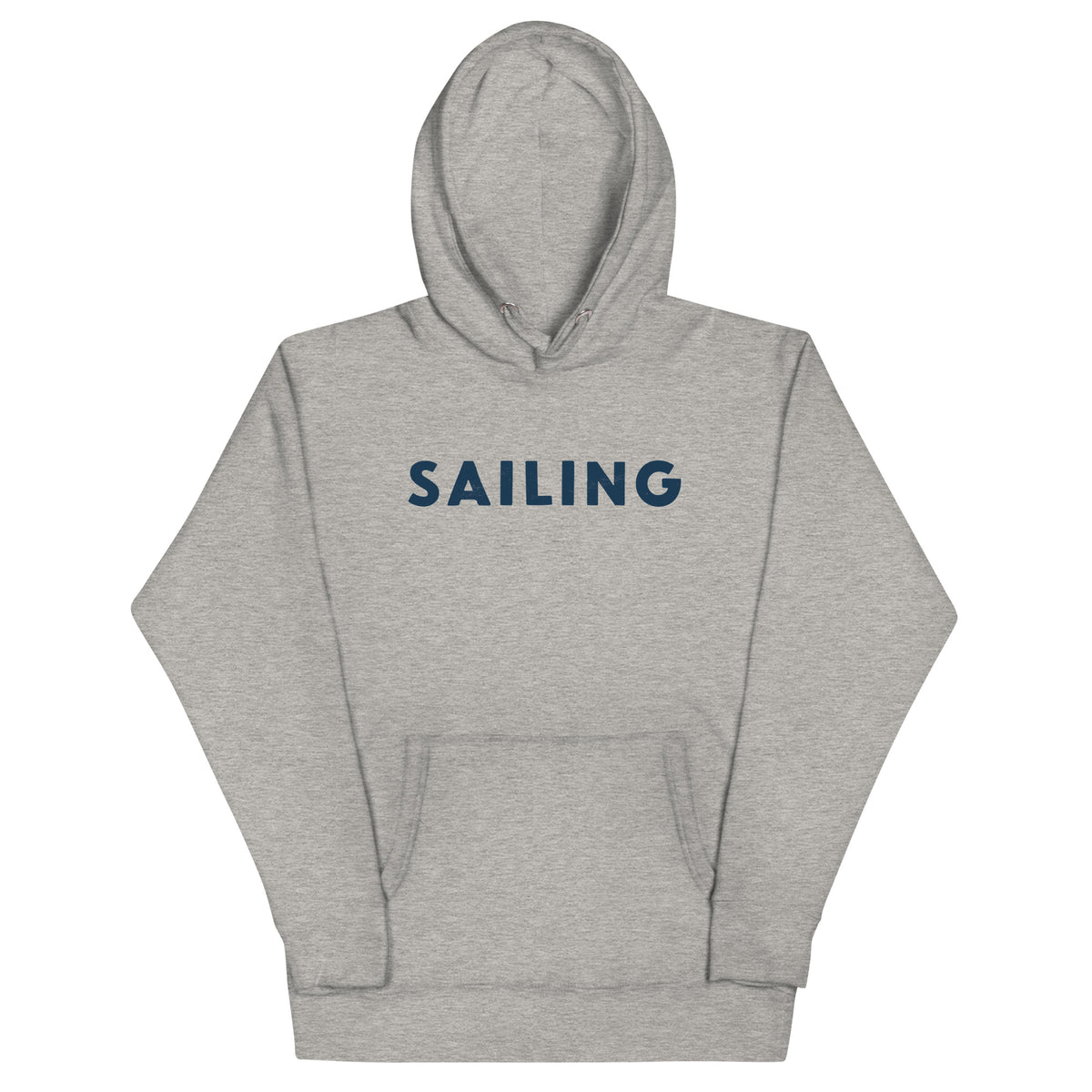 The word "Sailing" in clean vintage lettering, printed on a SodaPop Cool hoodie.