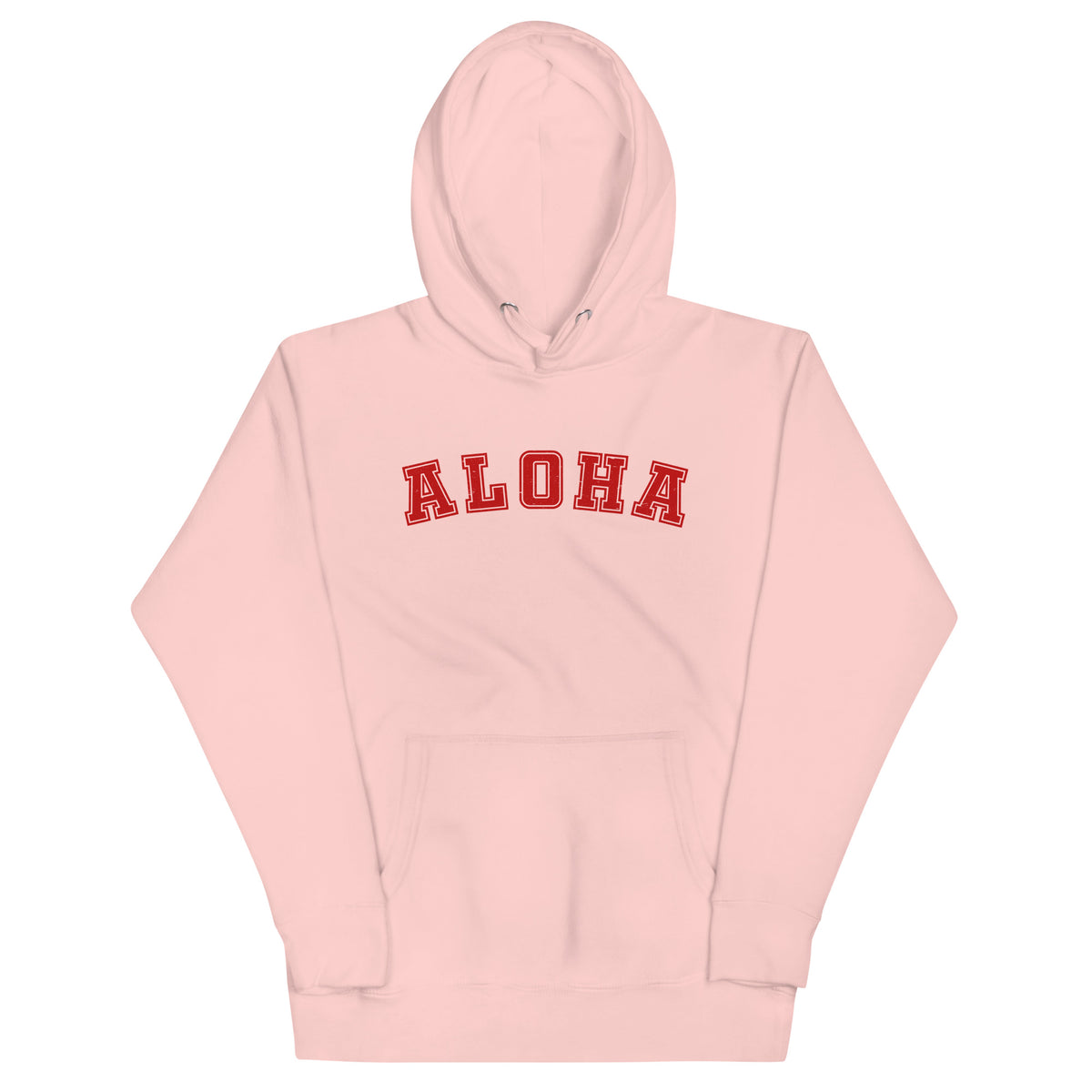 Aloha Hawaii Block vintage graphic, printed on a SodaPop Cool hoodie.