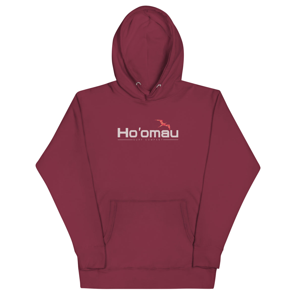 Ho'omau Surf Company Hawaii vintage graphic, printed on a SodaPop Cool hoodie.