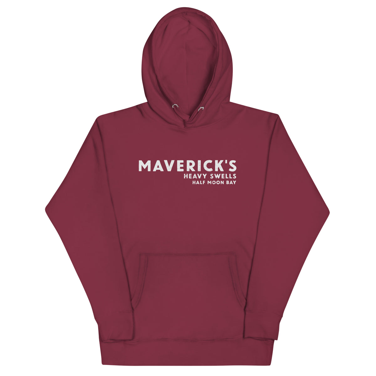 Maverick's Surfing California vintage graphic, printed on a SodaPop Cool hoodie.