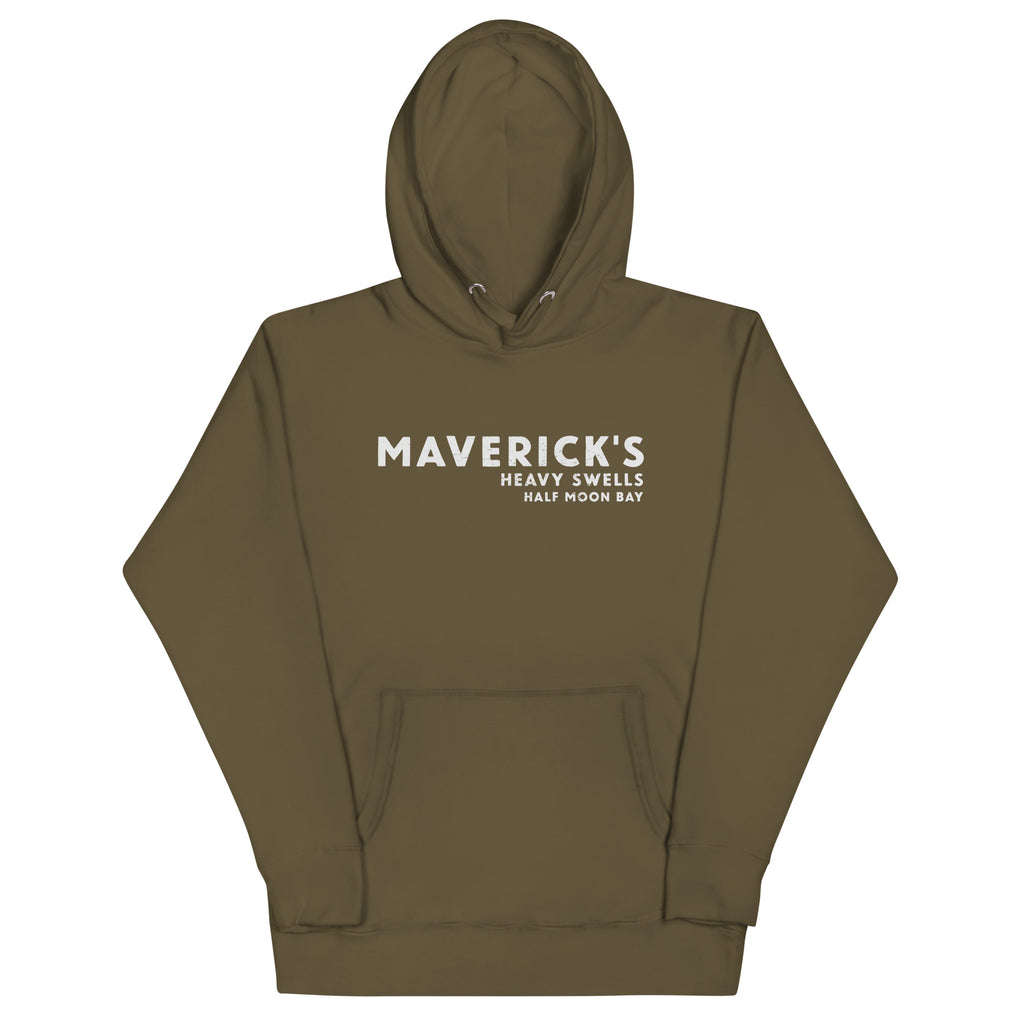 Maverick's Surfing California vintage graphic, printed on a SodaPop Cool hoodie.