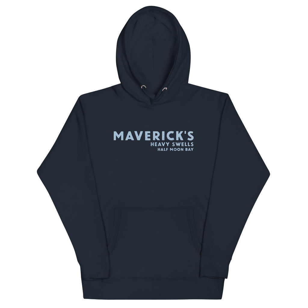 Maverick's Surfing California vintage graphic, printed on a SodaPop Cool hoodie.