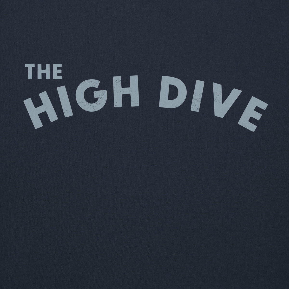 The High Dive vintage graphic, printed on a SodaPop Cool hoodie.