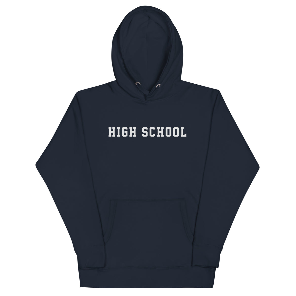 High School vintage graphic, printed on a SodaPop Cool hoodie.
