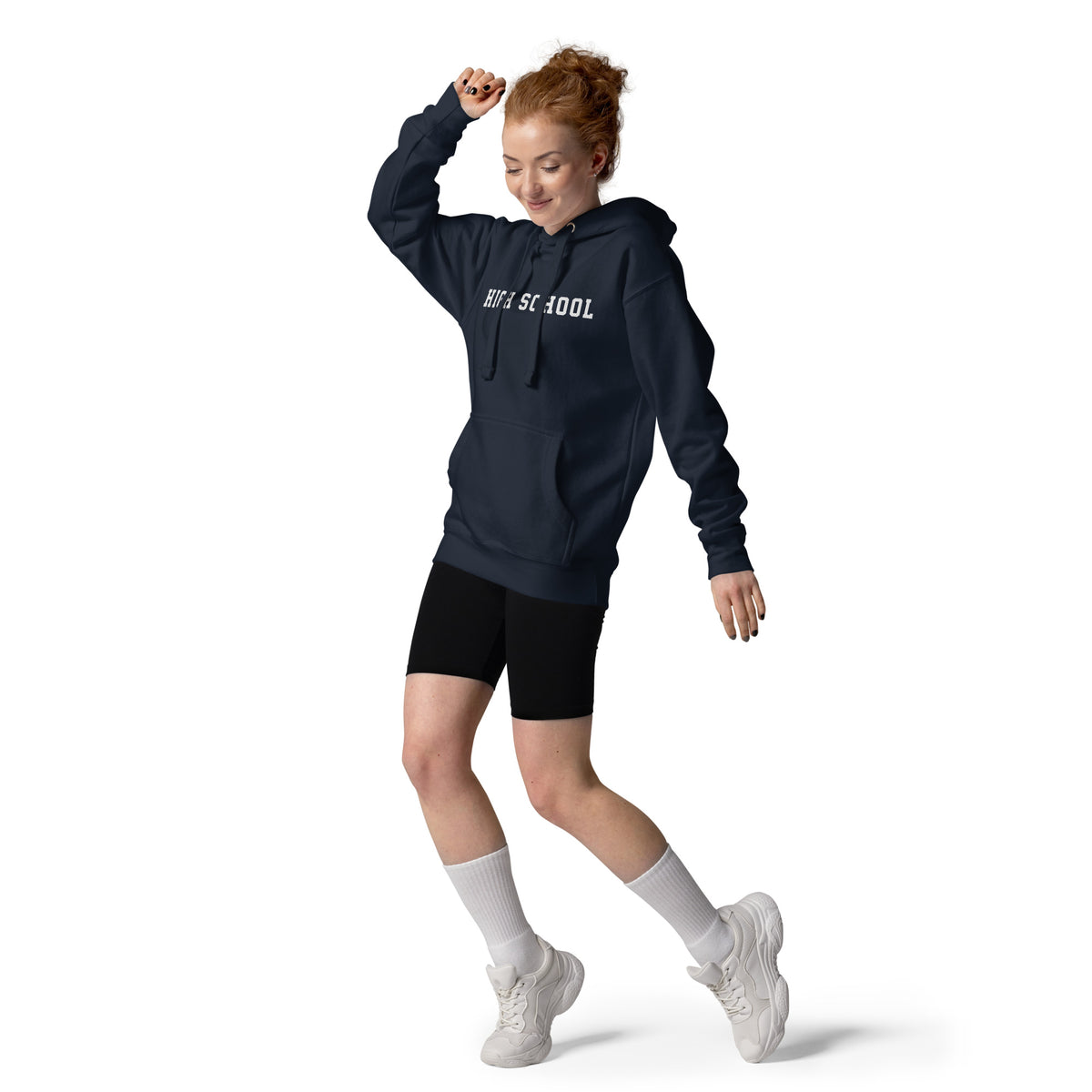 High School vintage graphic, printed on a SodaPop Cool hoodie.
