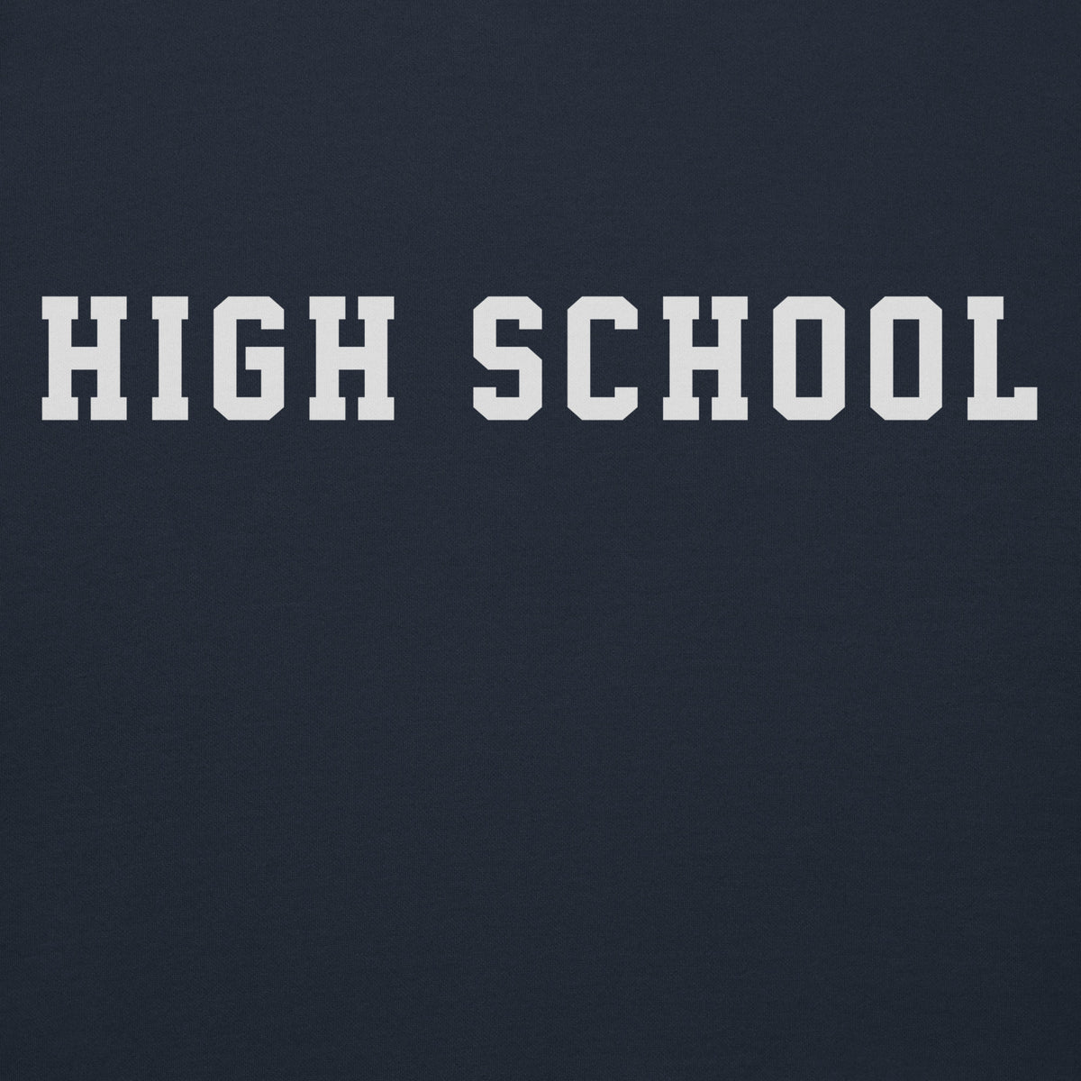 High School vintage graphic, printed on a SodaPop Cool hoodie.