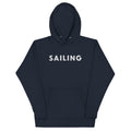 The word "Sailing" in clean vintage lettering, printed on a SodaPop Cool hoodie.