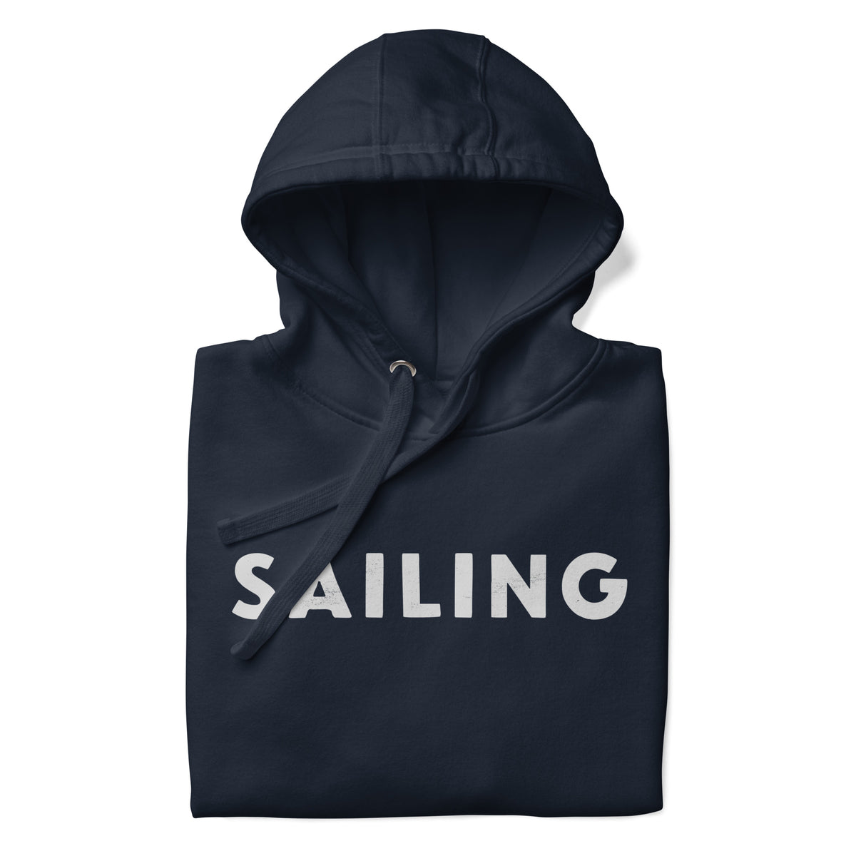 The word "Sailing" in clean vintage lettering, printed on a SodaPop Cool hoodie.