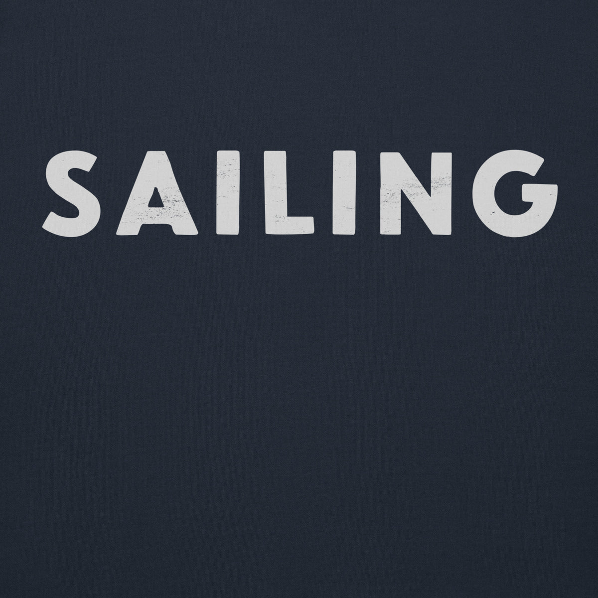 The word "Sailing" in clean vintage lettering, printed on a SodaPop Cool hoodie.
