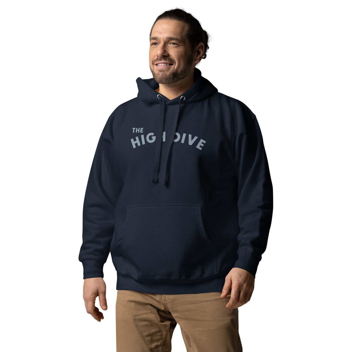 The High Dive vintage graphic, printed on a SodaPop Cool hoodie.