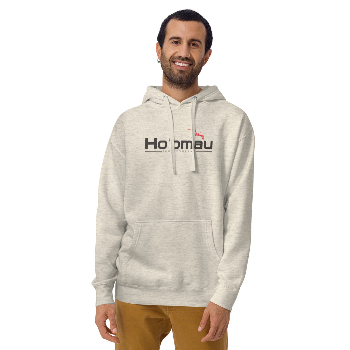 Ho'omau Surf Company Hawaii vintage graphic, printed on a SodaPop Cool hoodie.