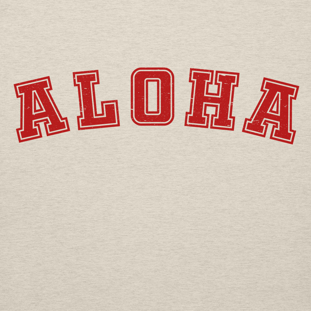 Aloha Hawaii Block vintage graphic, printed on a SodaPop Cool hoodie.