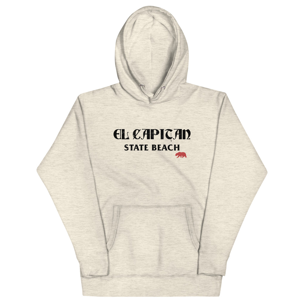 El Capitan State Beach California vintage graphic, printed on a SodaPop Cool hoodie.