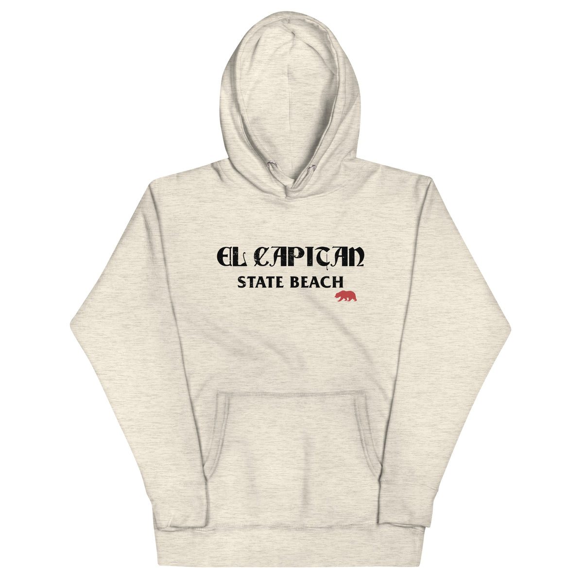 El Capitan State Beach California vintage graphic, printed on a SodaPop Cool hoodie.