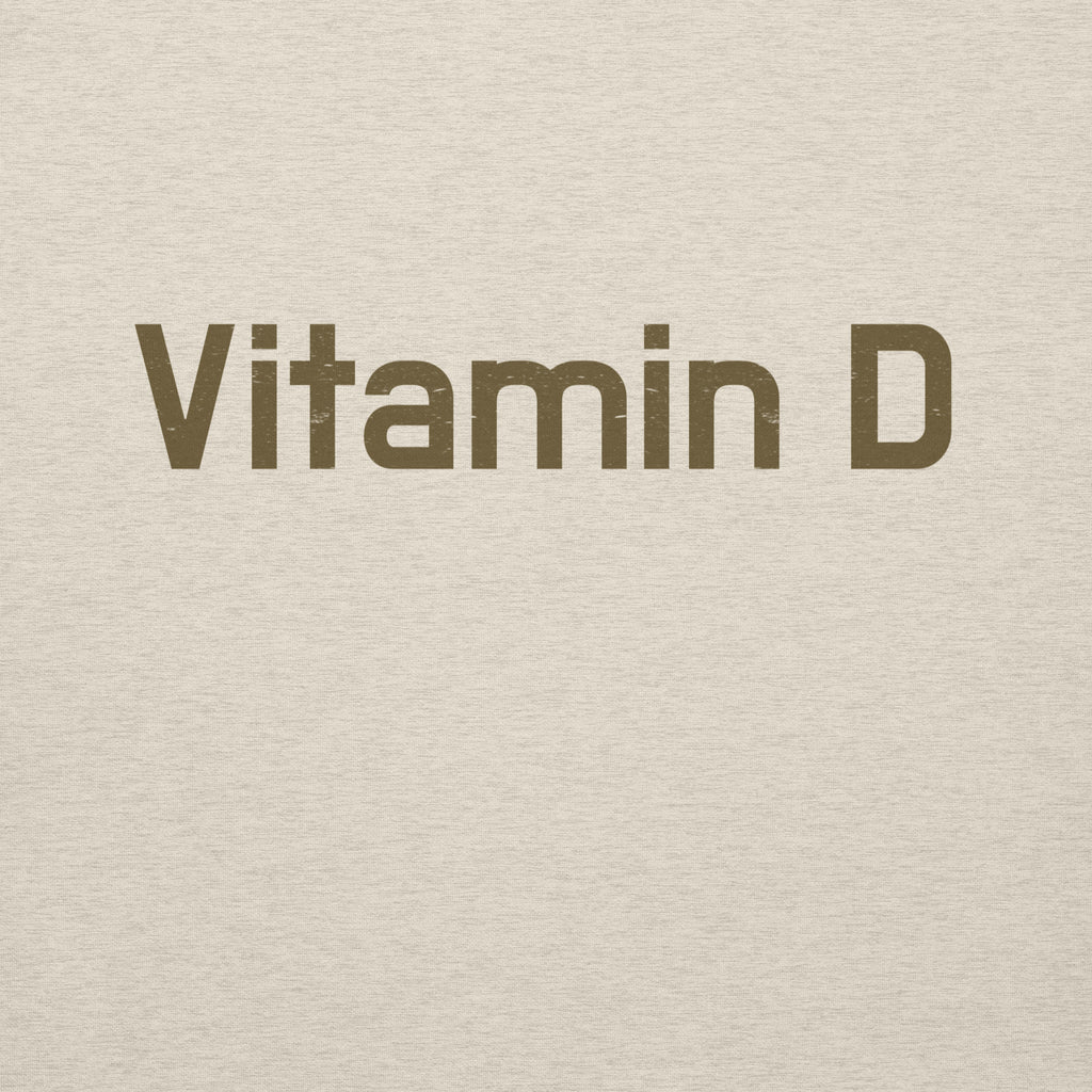 Vitamin D vintage graphic, printed on a SodaPop Cool hoodie.