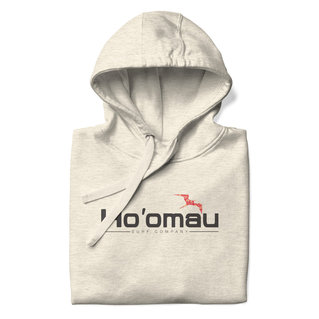 Ho'omau Surf Company Hawaii vintage graphic, printed on a SodaPop Cool hoodie.