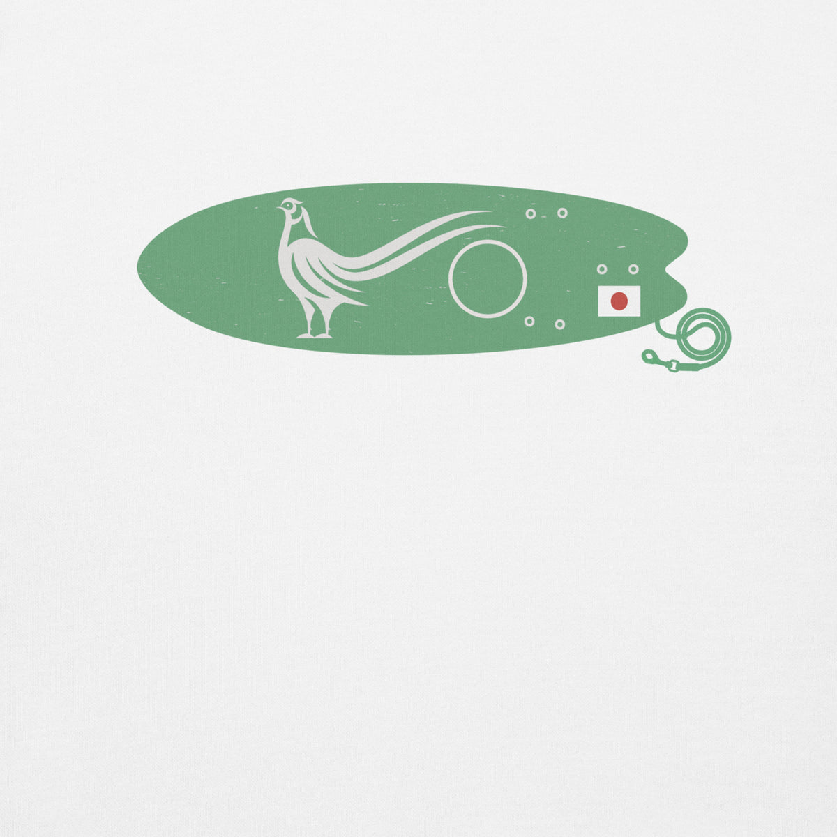 Green Pheasant Surf Company Japan vintage graphic, printed on a SodaPop Cool hoodie.