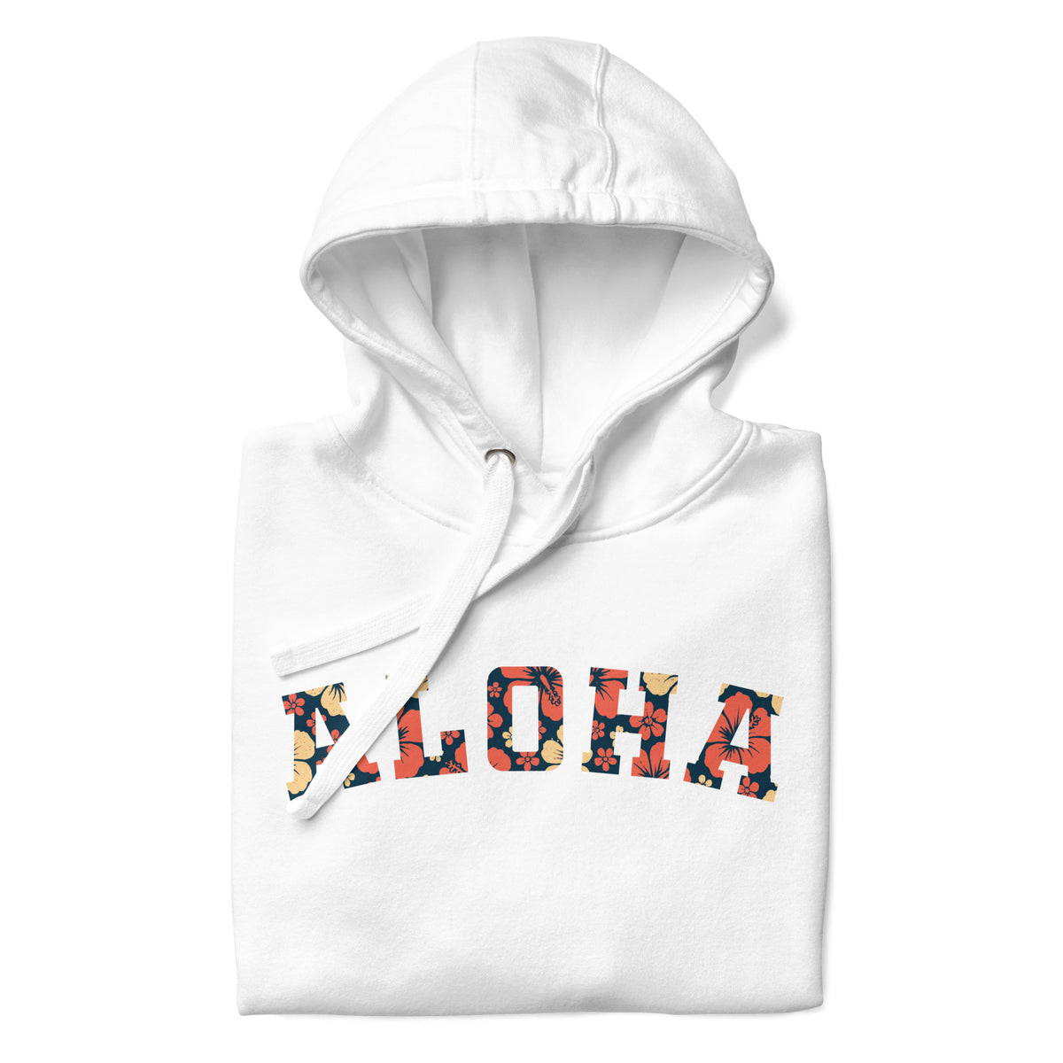 Aloha Hawaii Block vintage graphic, printed on a SodaPop Cool hoodie.