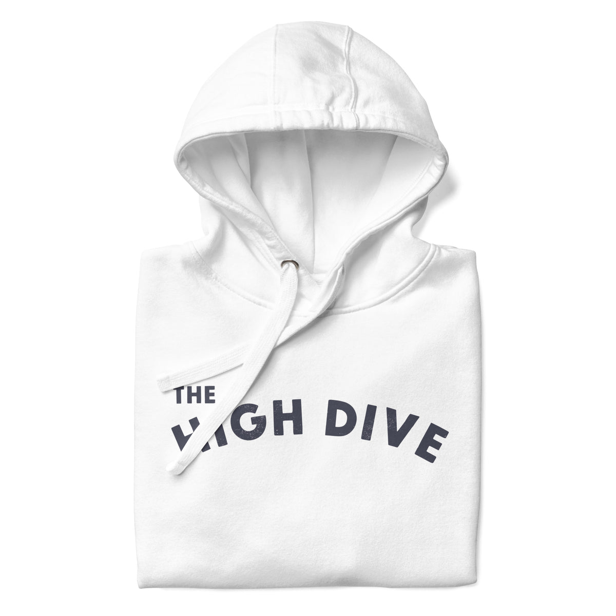 The High Dive vintage graphic, printed on a SodaPop Cool hoodie.