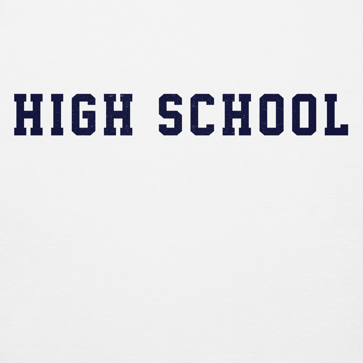 High School vintage graphic, printed on a SodaPop Cool hoodie.