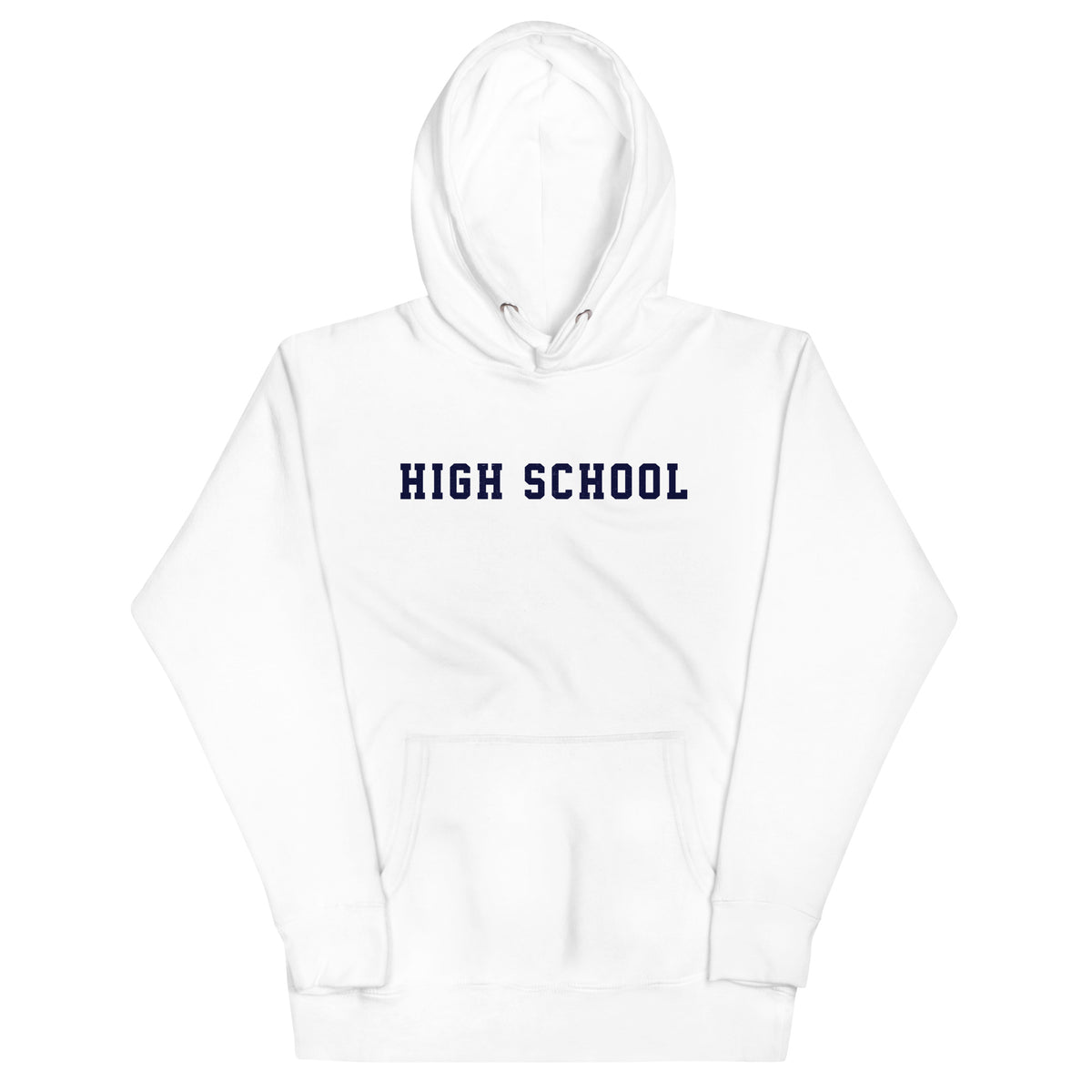 High School vintage graphic, printed on a SodaPop Cool hoodie.