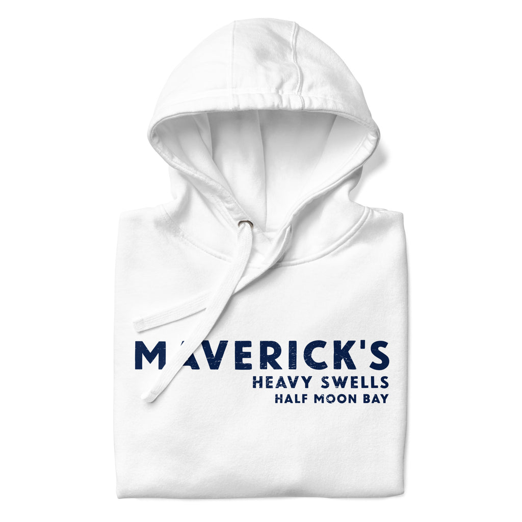 Maverick's Surfing California vintage graphic, printed on a SodaPop Cool hoodie.