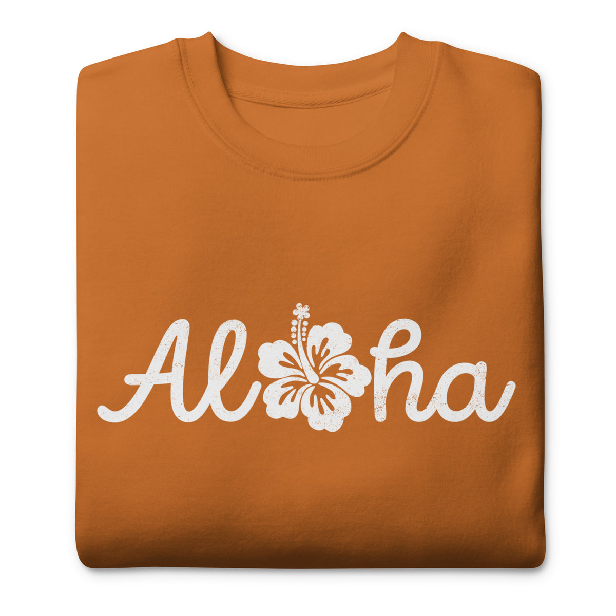 Aloha Hawaii Hibiscus Flower vintage graphic, printed on a SodaPop Cool crew sweatshirt.