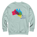 Australia Surfing Federation vintage graphic, printed on a SodaPop Cool crew sweatshirt.