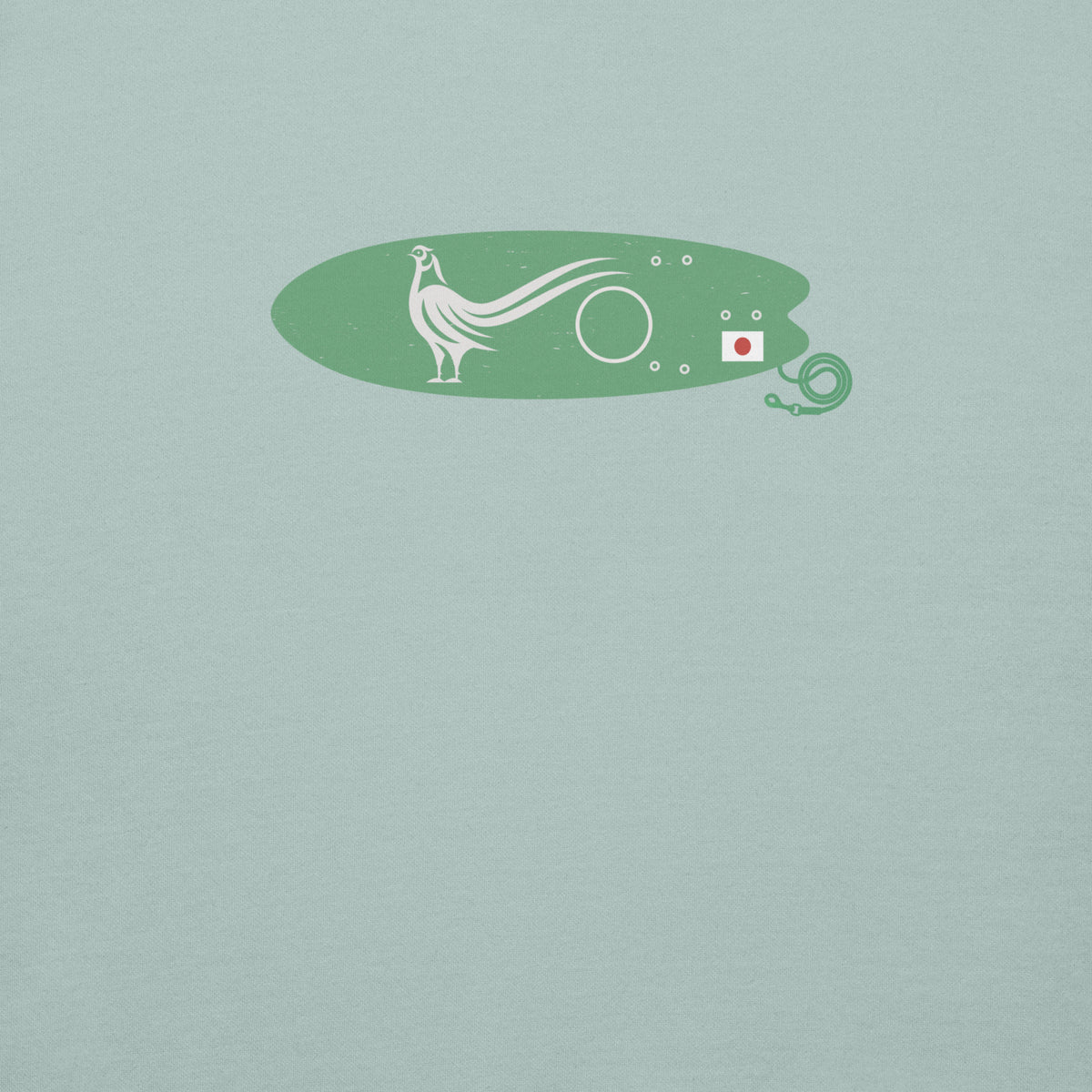Green Pheasant Surf Company Japan vintage graphic, printed on a SodaPop Cool crew sweatshirt.