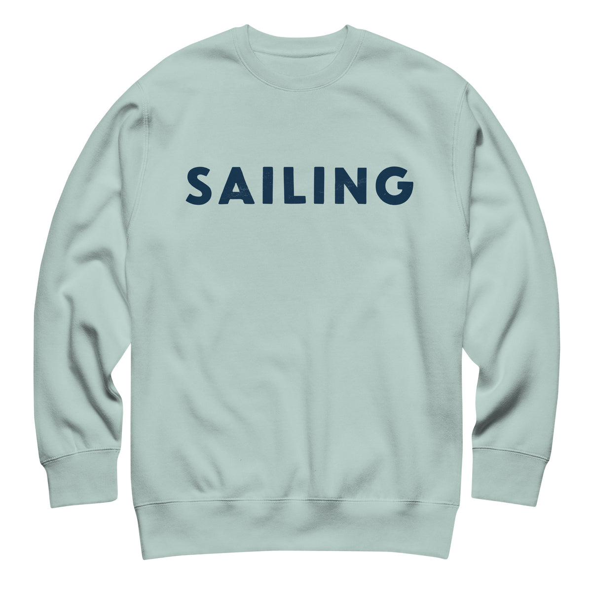 The word "Sailing" in clean vintage lettering, printed on a SodaPop Cool crew sweatshirt.