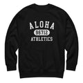 Aloha Hawaii Athletics 96712 vintage graphic, printed on a SodaPop Cool crew sweatshirt.