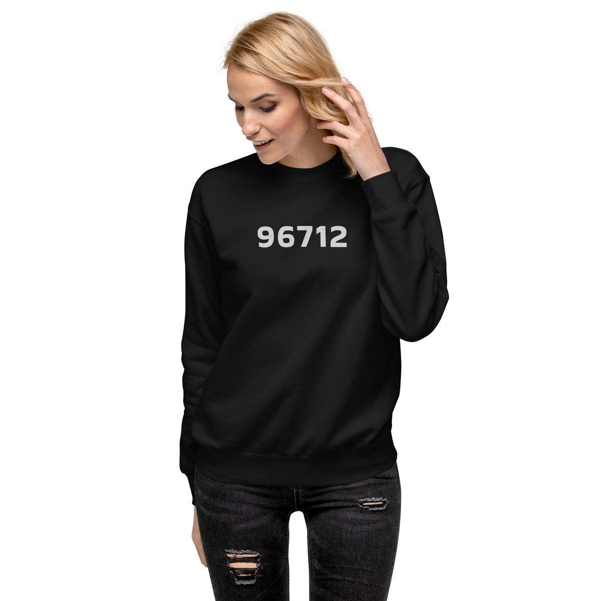 North Shore O'ahu Hawaii Zip 96712 vintage graphic, printed on a SodaPop Cool crew sweatshirt.