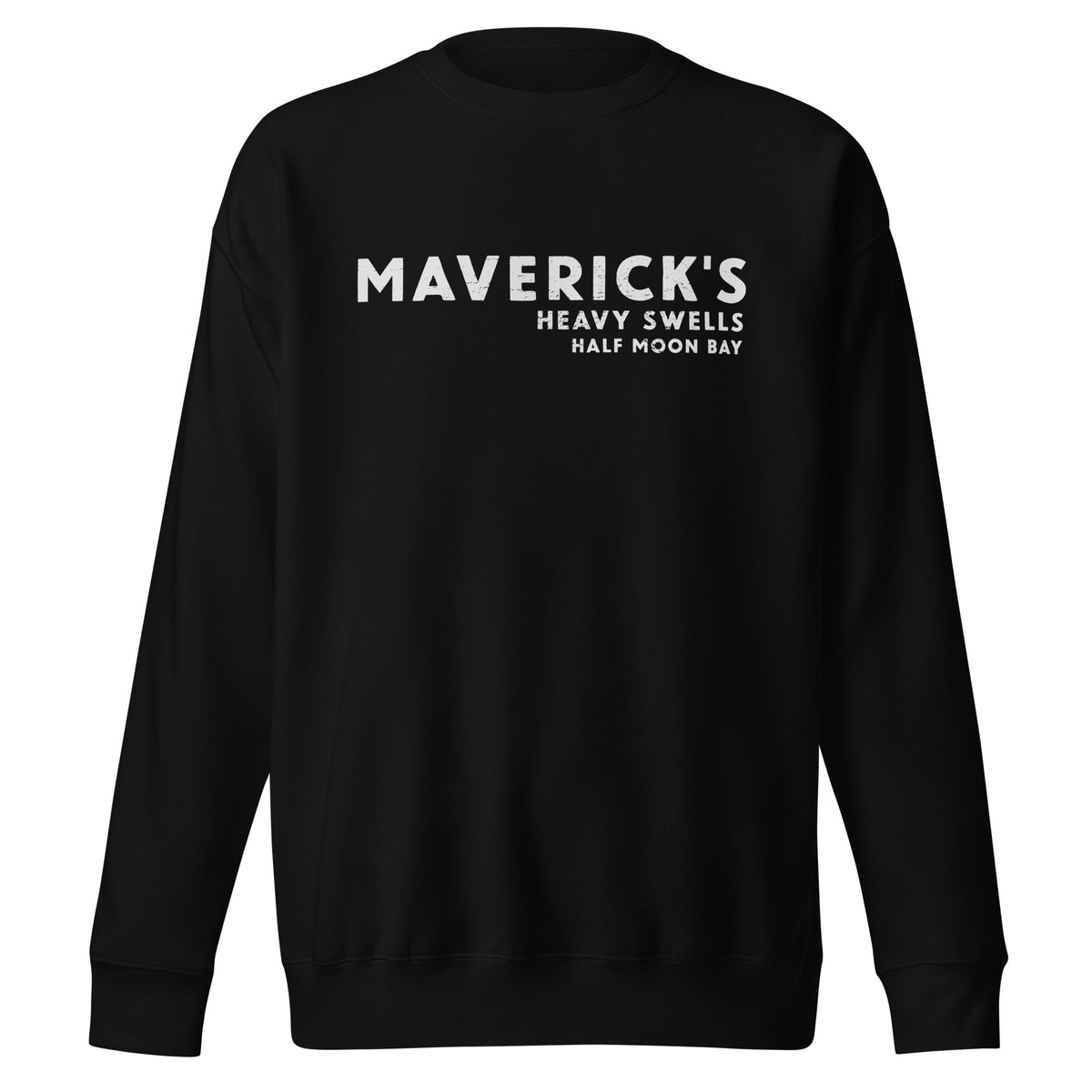 Maverick's Surfing California vintage graphic, printed on a SodaPop Cool crew sweatshirt.