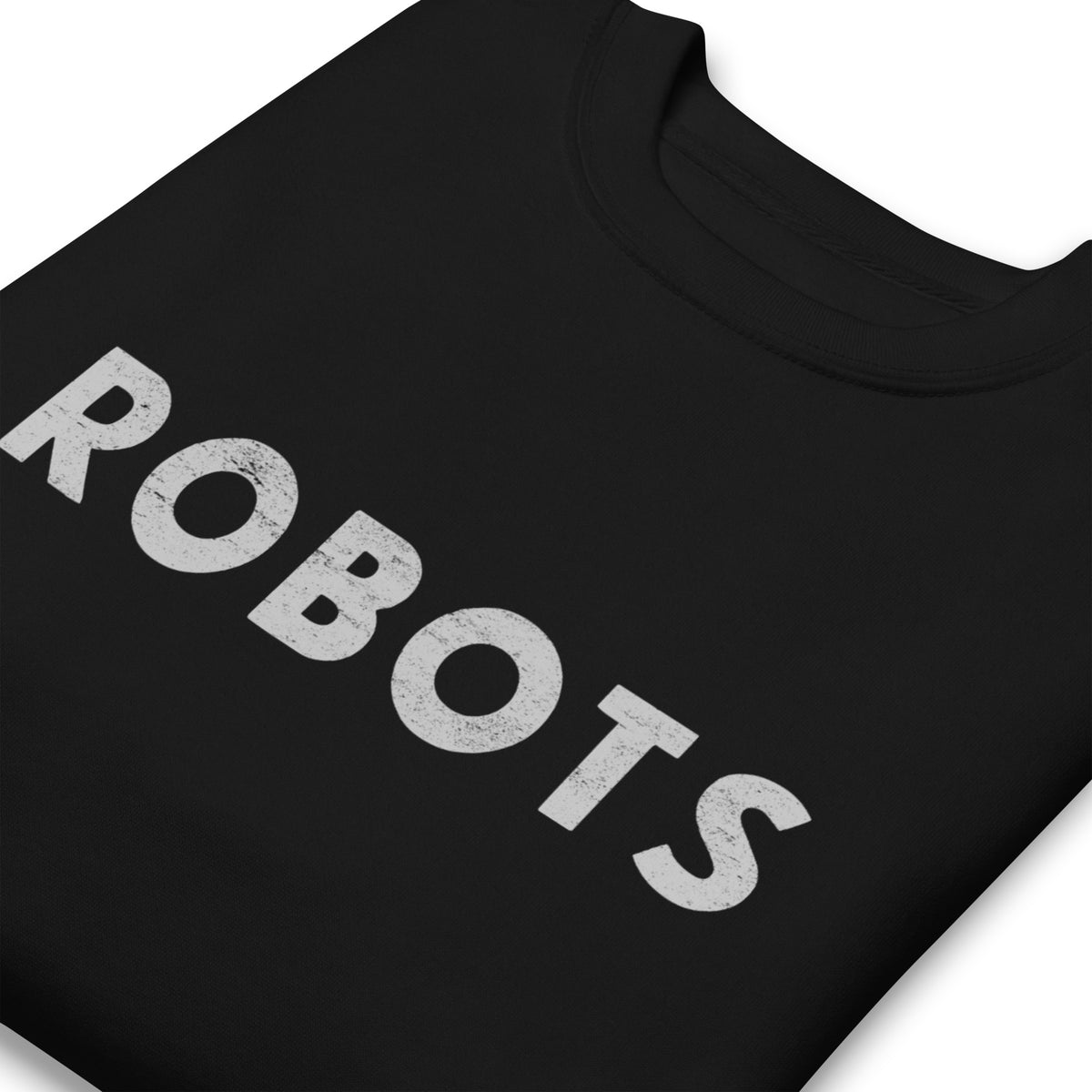 Robots vintage graphic, printed on a SodaPop Cool crew sweatshirt.