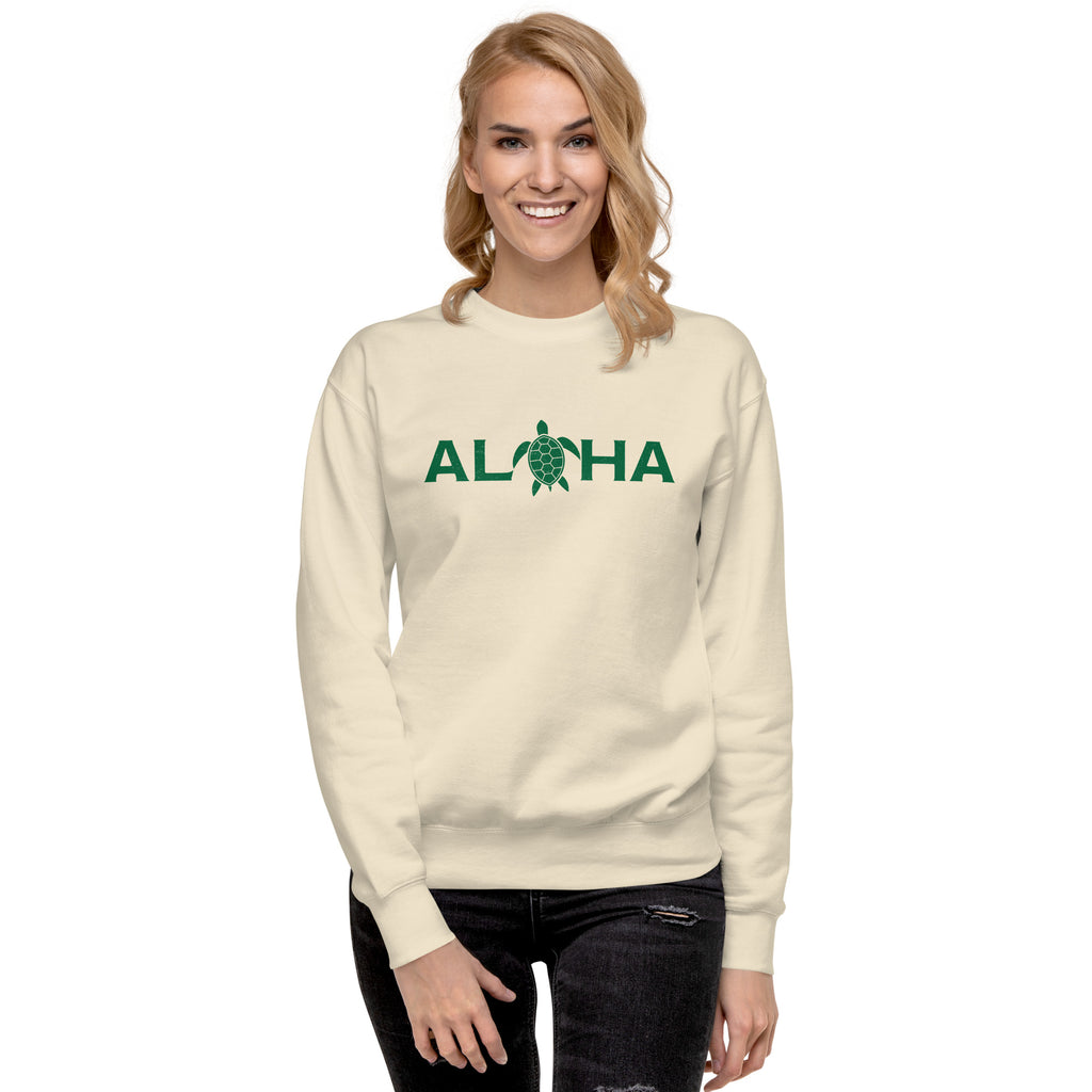 Aloha Hawaii Turtle vintage graphic, printed on a SodaPop Cool crew sweatshirt.