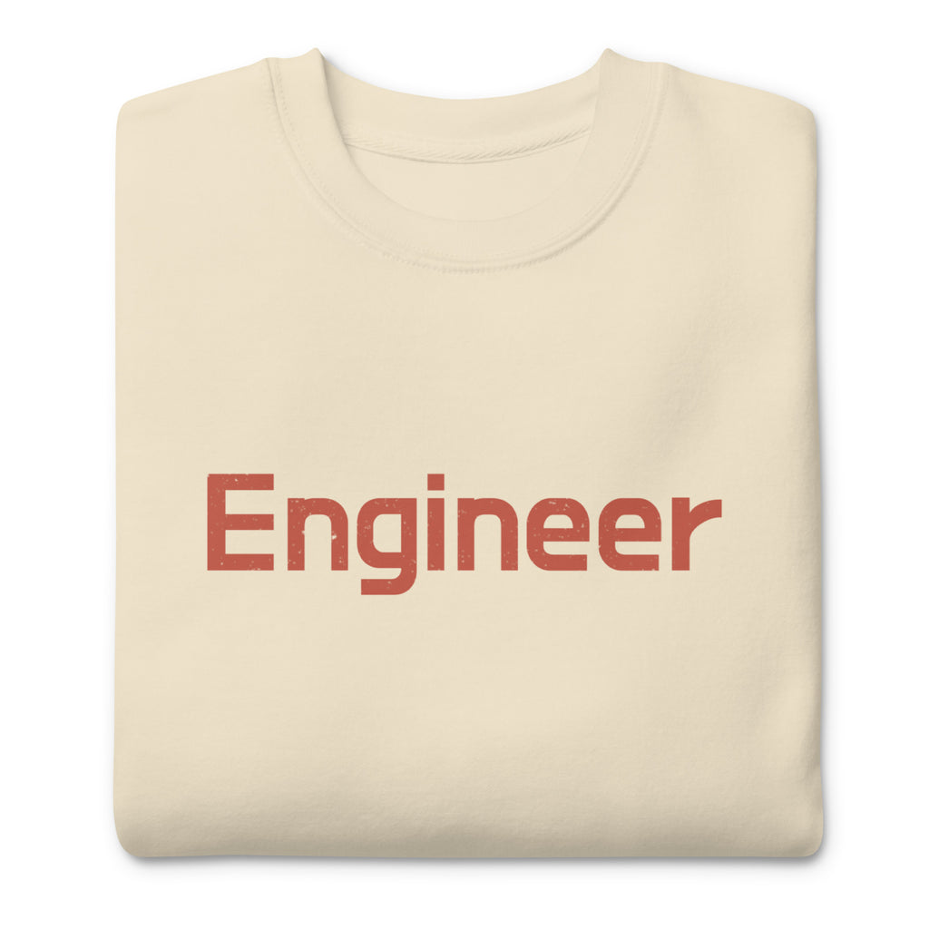 Engineer vintage graphic, printed on a SodaPop Cool crew sweatshirt.