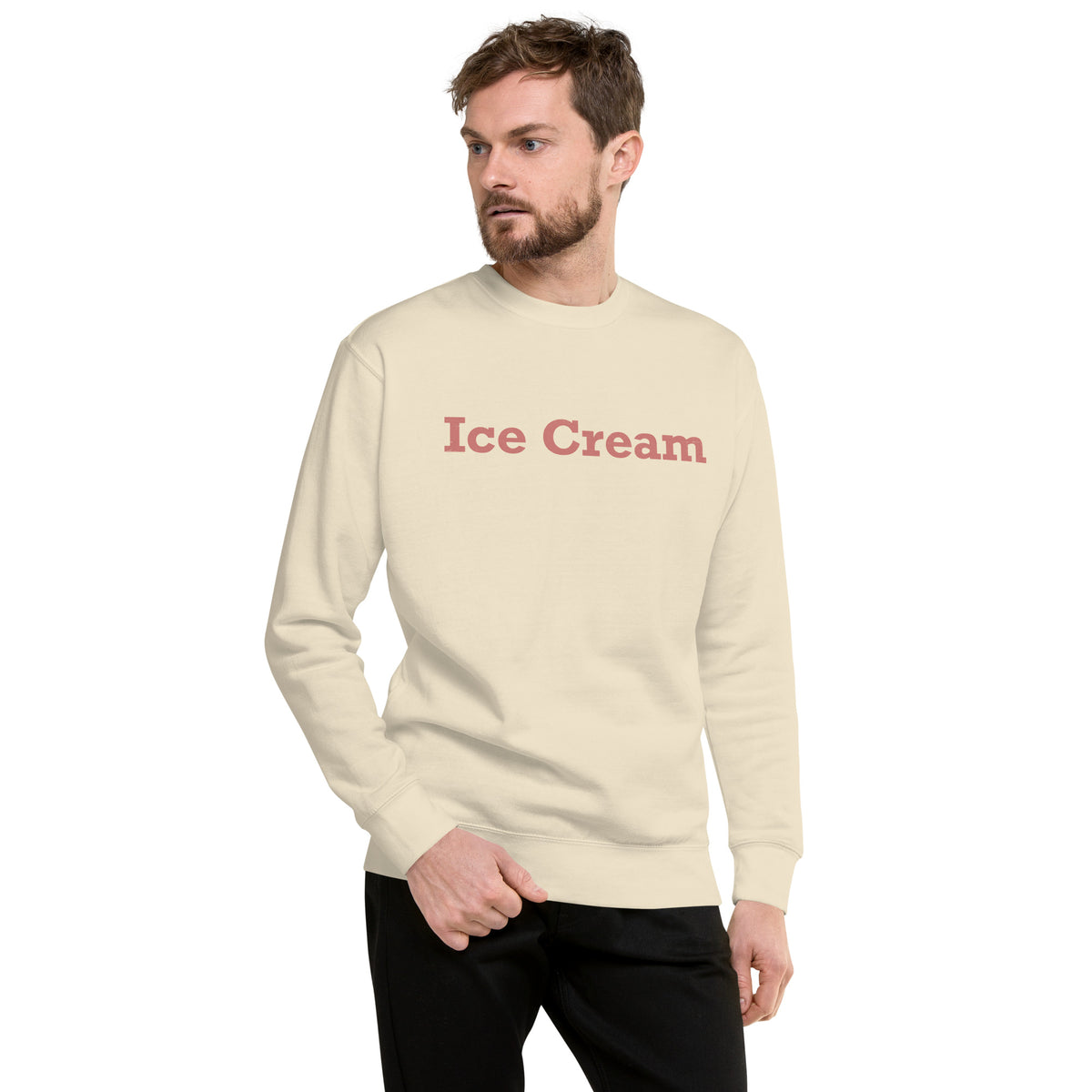 Ice Cream vintage graphic, printed on a SodaPop Cool crew sweatshirt.