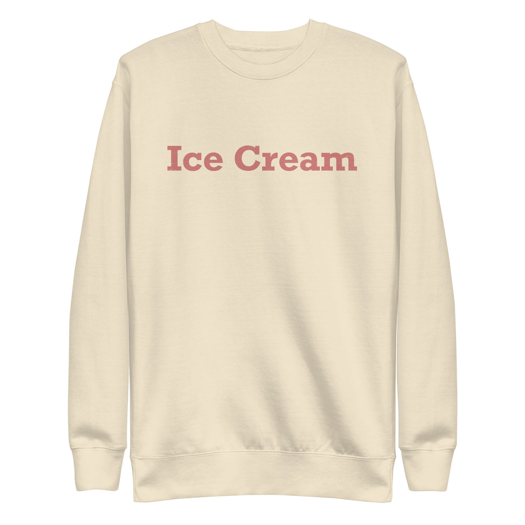 Ice Cream vintage graphic, printed on a SodaPop Cool crew sweatshirt.