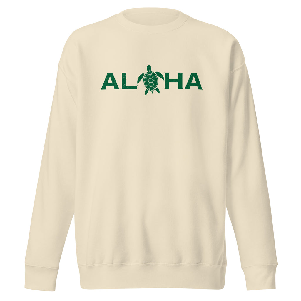 Aloha Hawaii Turtle vintage graphic, printed on a SodaPop Cool crew sweatshirt.