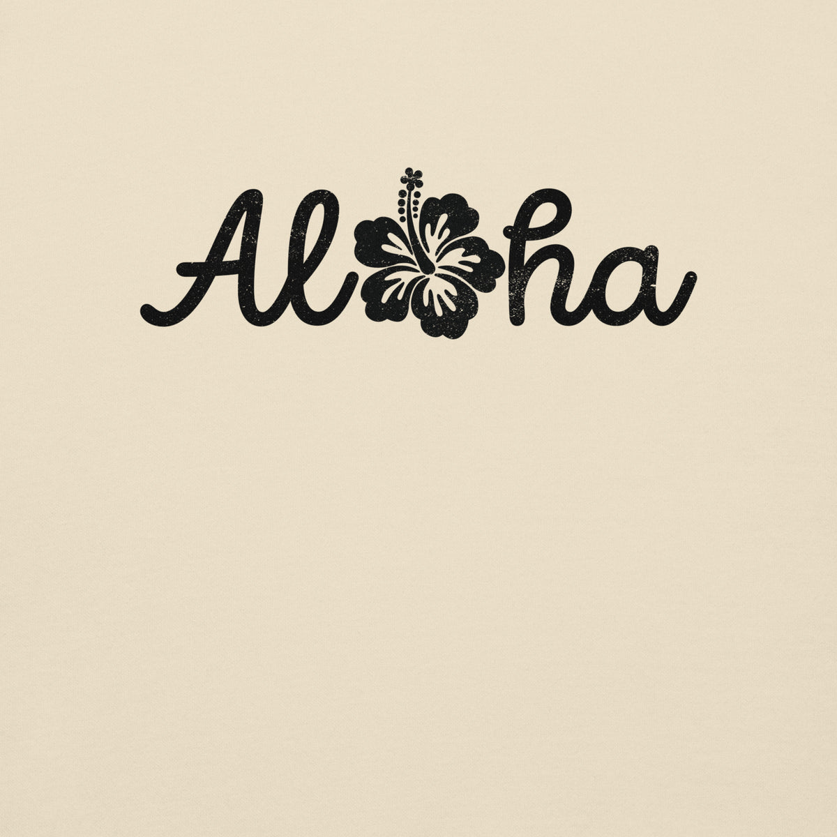 Aloha Hawaii Hibiscus Flower vintage graphic, printed on a SodaPop Cool crew sweatshirt.