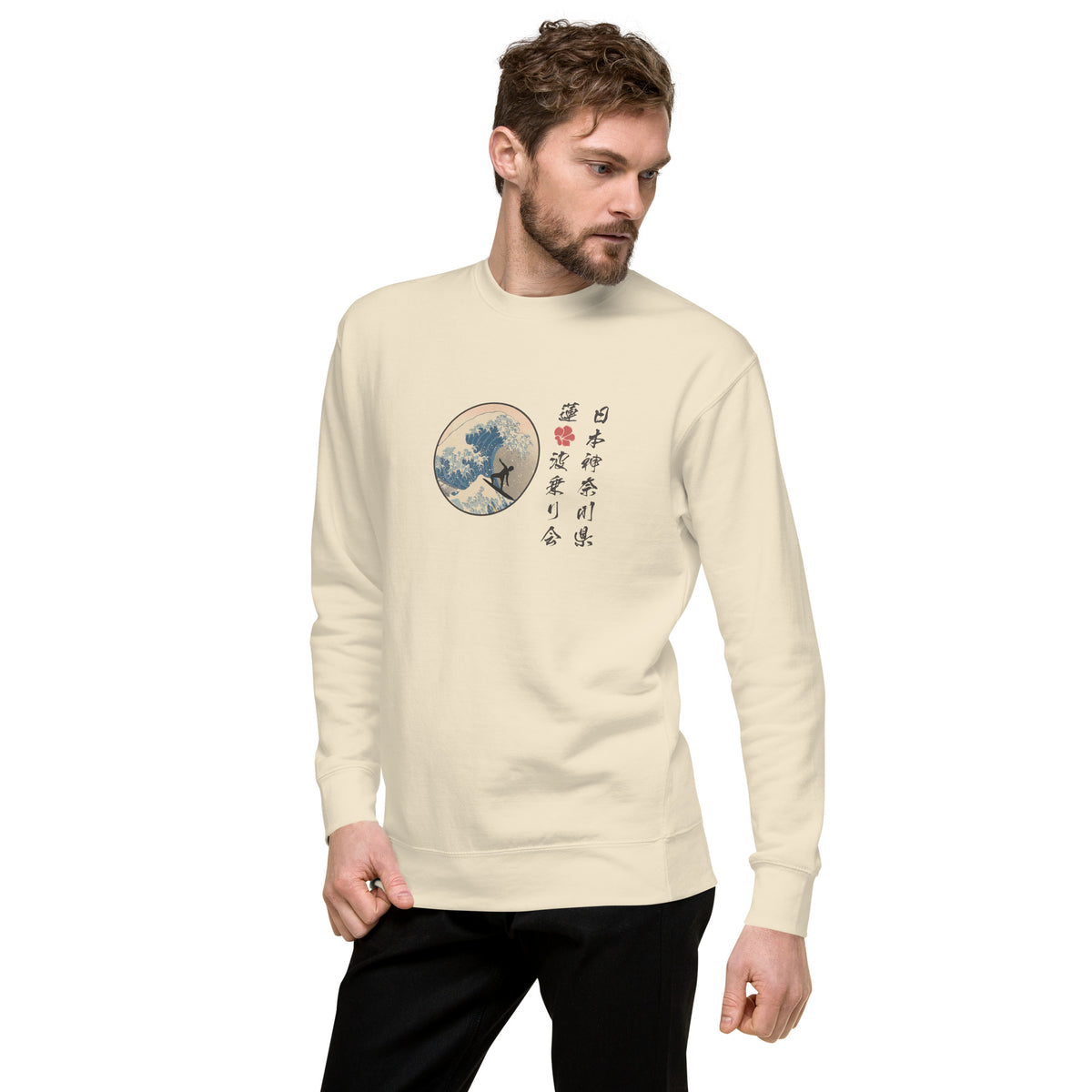 Lotus Surf Club Japan vintage graphic, printed on a SodaPop Cool crew sweatshirt.