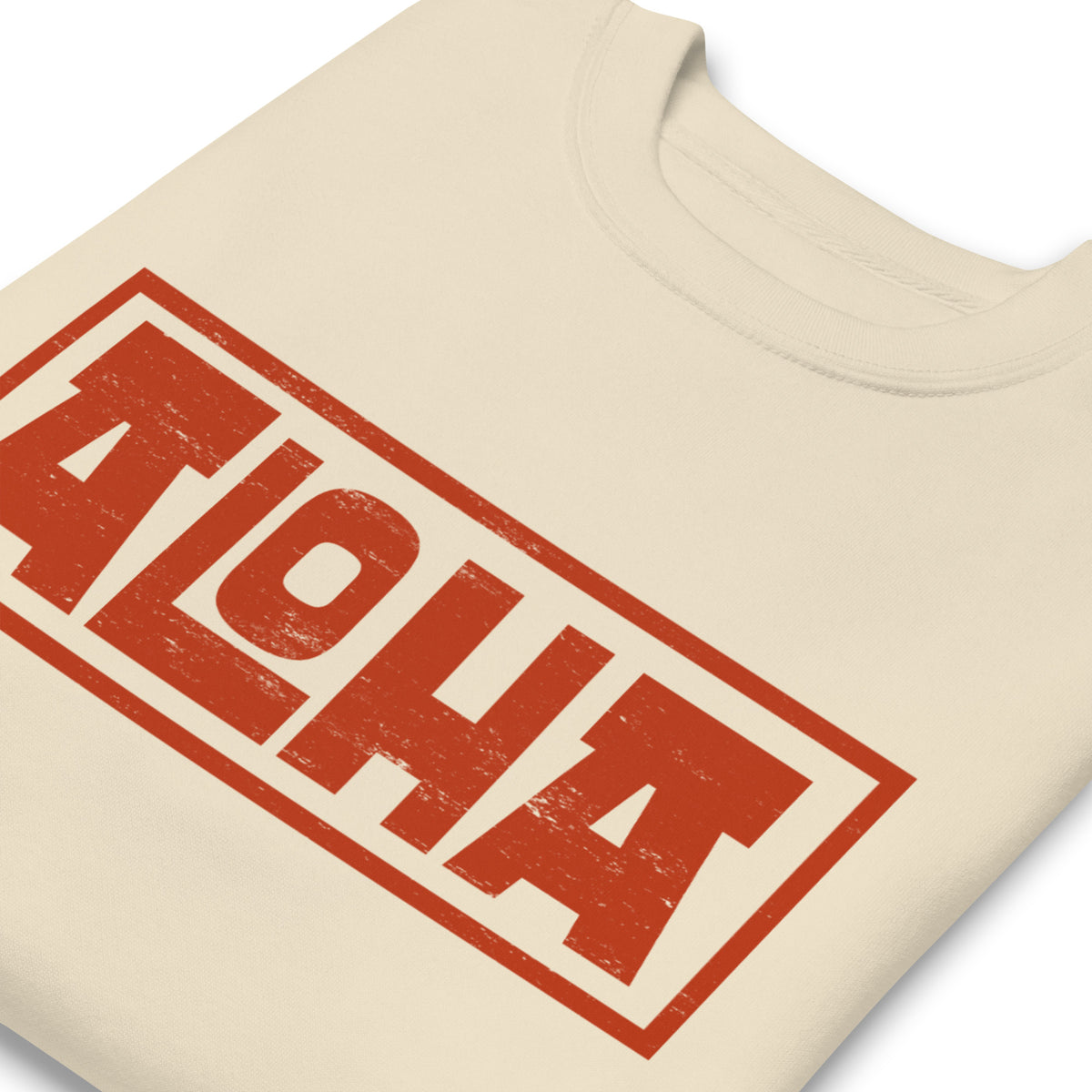 Aloha Hawaii Billboard vintage graphic, printed on a SodaPop Cool crew sweatshirt.