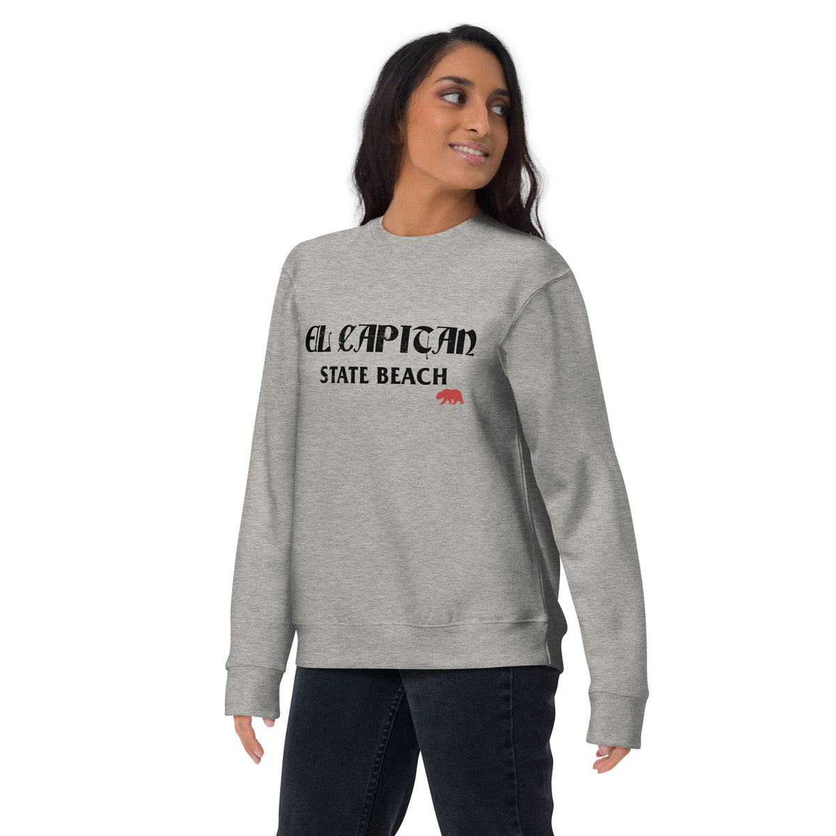 El Capitan State Beach California vintage graphic, printed on a SodaPop Cool crew sweatshirt.