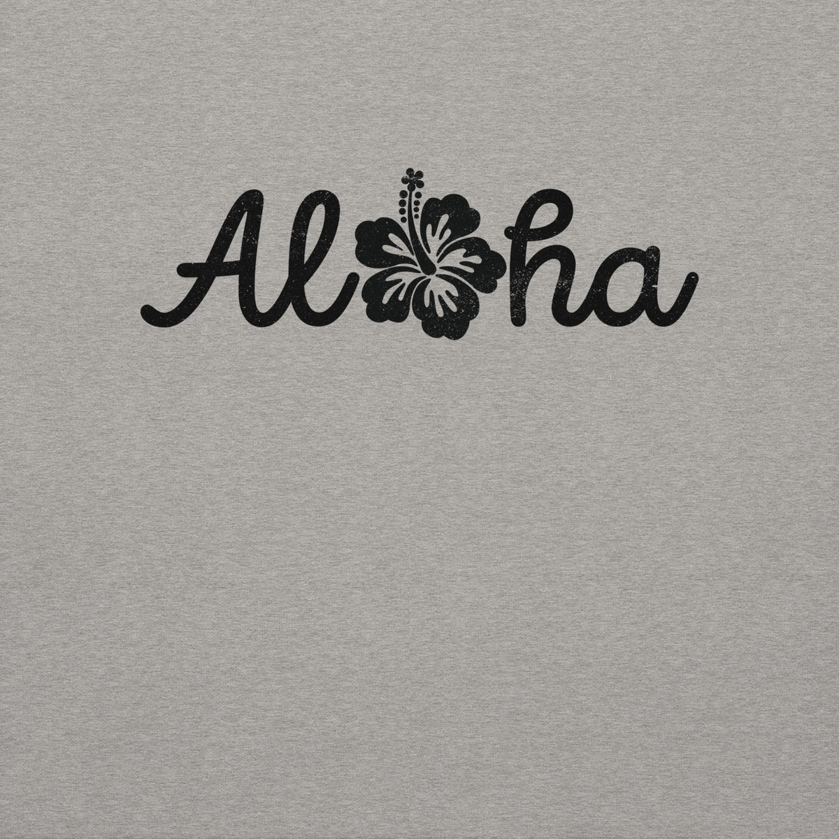 Aloha Hawaii Hibiscus Flower vintage graphic, printed on a SodaPop Cool crew sweatshirt.