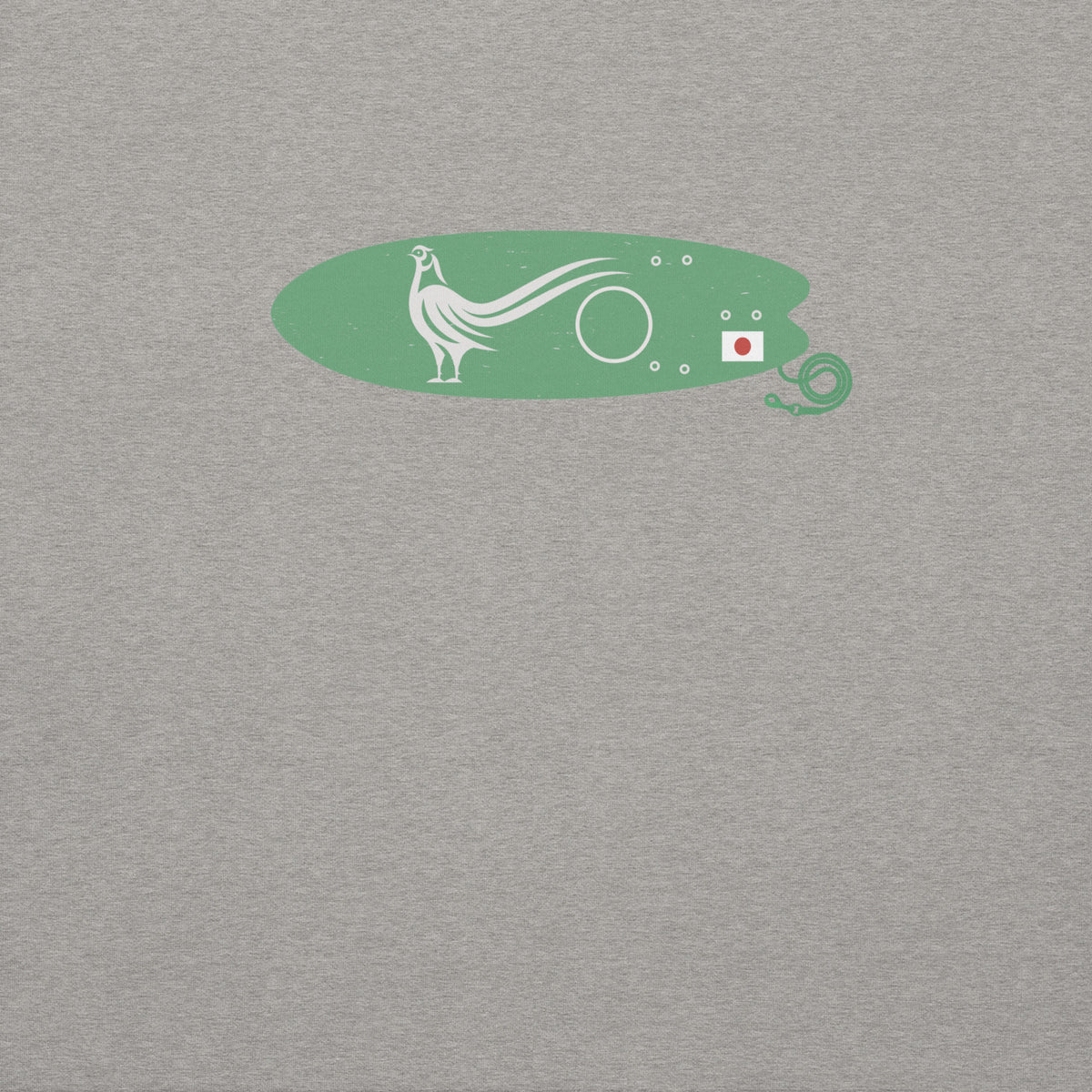 Green Pheasant Surf Company Japan vintage graphic, printed on a SodaPop Cool crew sweatshirt.