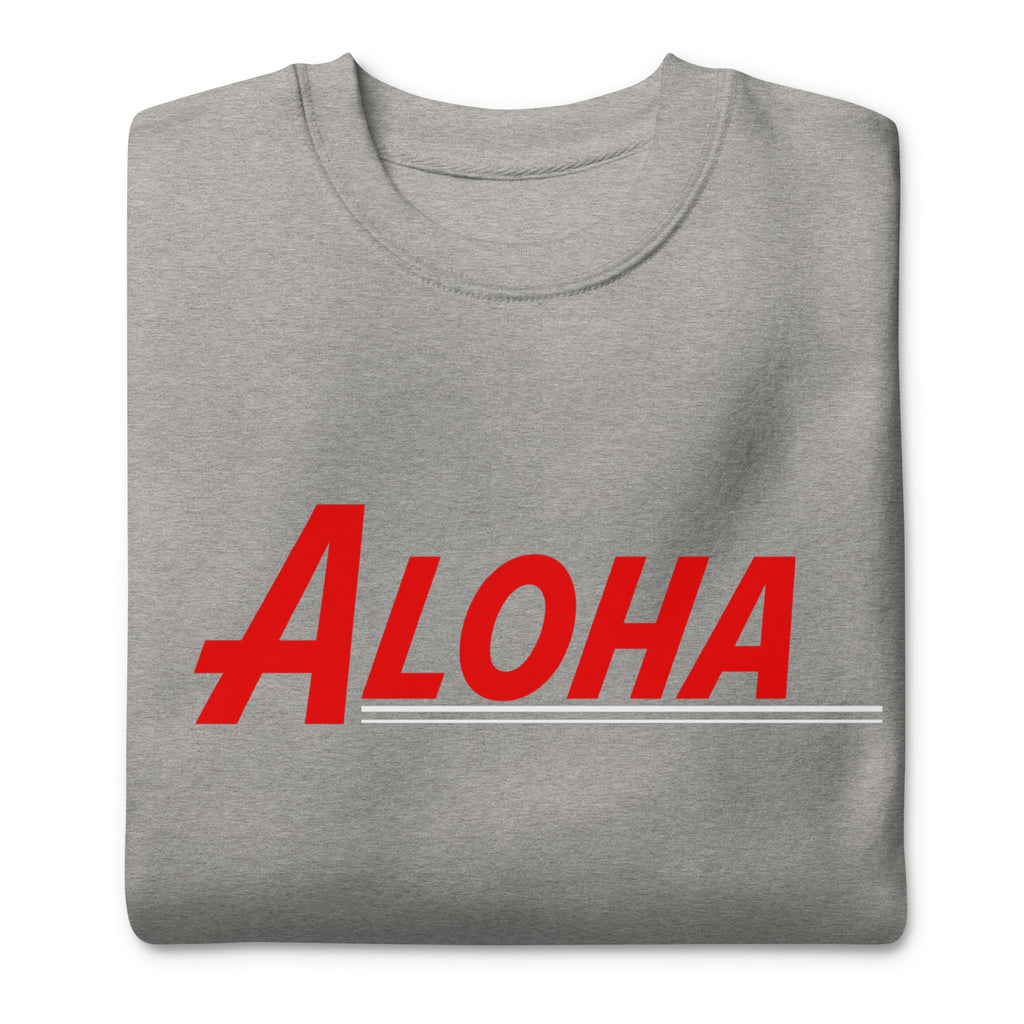 Aloha Hawaii Retro vintage graphic, printed on a SodaPop Cool crew sweatshirt.