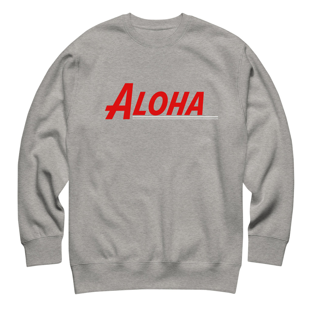 Aloha Hawaii Retro vintage graphic, printed on a SodaPop Cool crew sweatshirt.