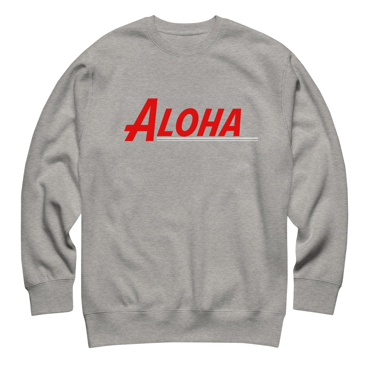 Aloha Hawaii Retro vintage graphic, printed on a SodaPop Cool crew sweatshirt.