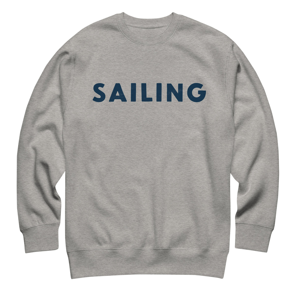 The word "Sailing" in clean vintage lettering, printed on a SodaPop Cool crew sweatshirt.